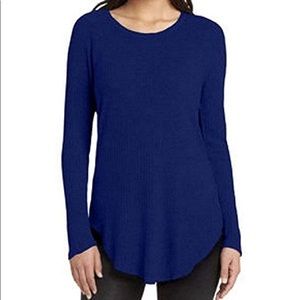 Ladies Medium long sleeve waffle thermal top